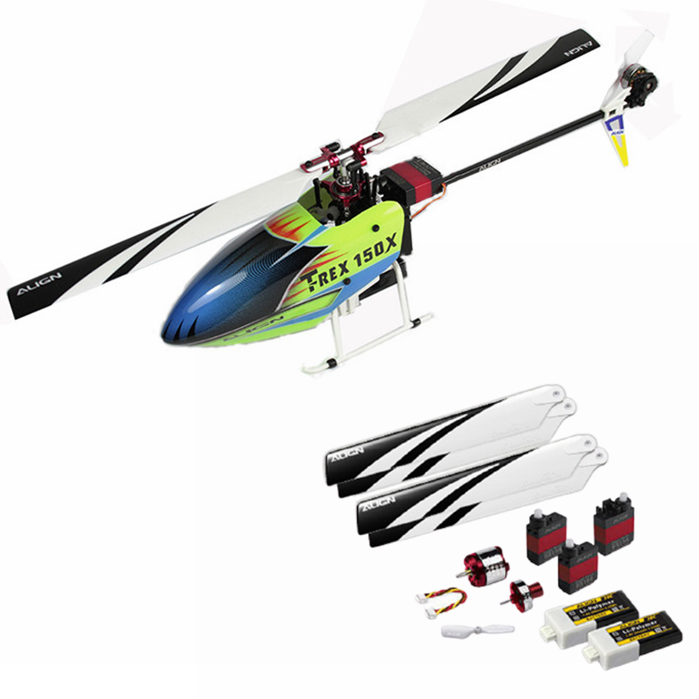 ALIGN T-REX 150X 2.4G 6CH Dual Brushless Motor 3D Flying RC Helicopter PNP with 150 Carry Box