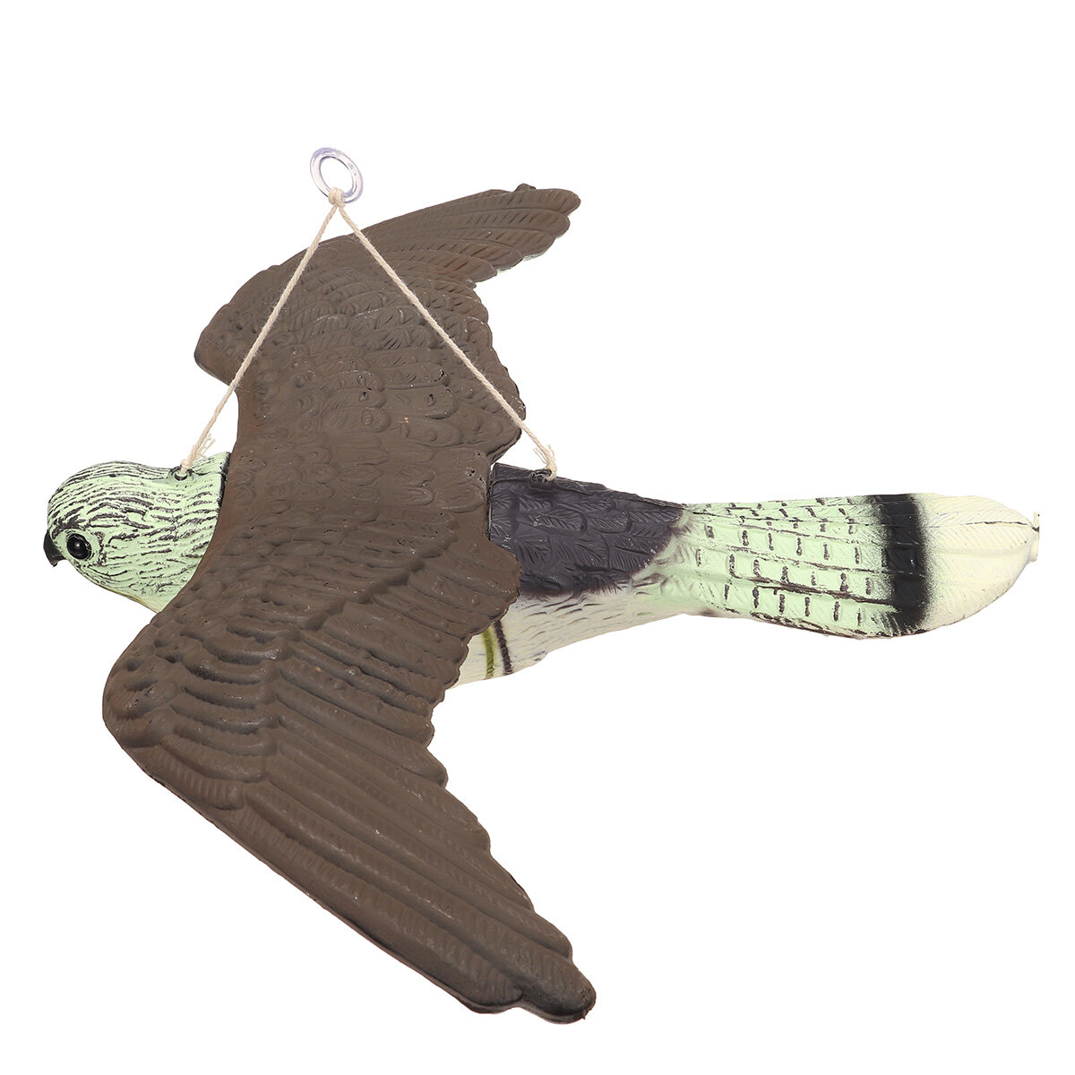 3D Jacht Decoy Flying Falcon Hawk Bird Kunstmatige Flying Hawk Afschrikmiddel Scarer Tuin Yard Opkno