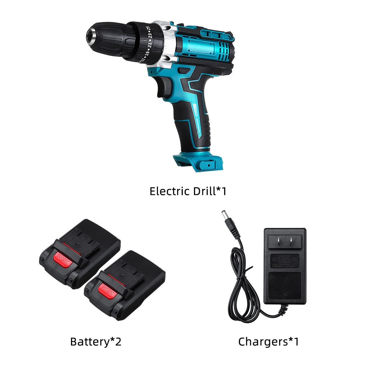best price,drillpro,20v,1450rpm,3,gears,28nm,electric,drill,with,2,batteries,eu,coupon,price,discount