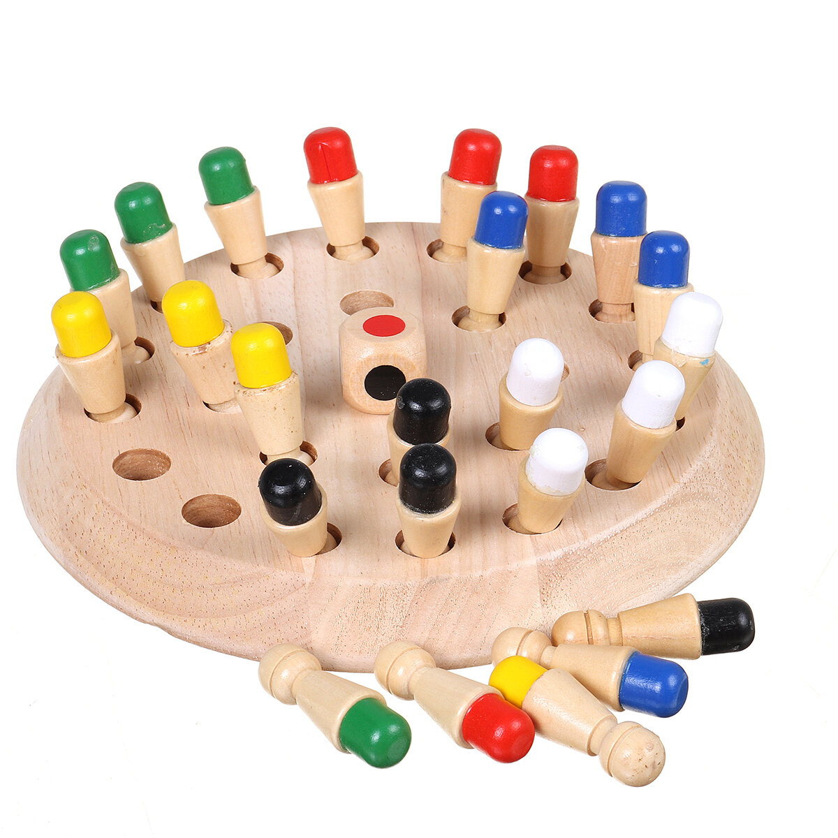 

Монтессори деревянные Colorful шахматы с памятью игры клип бусины 3D головоломки обучающие развивающие игрушки для детей