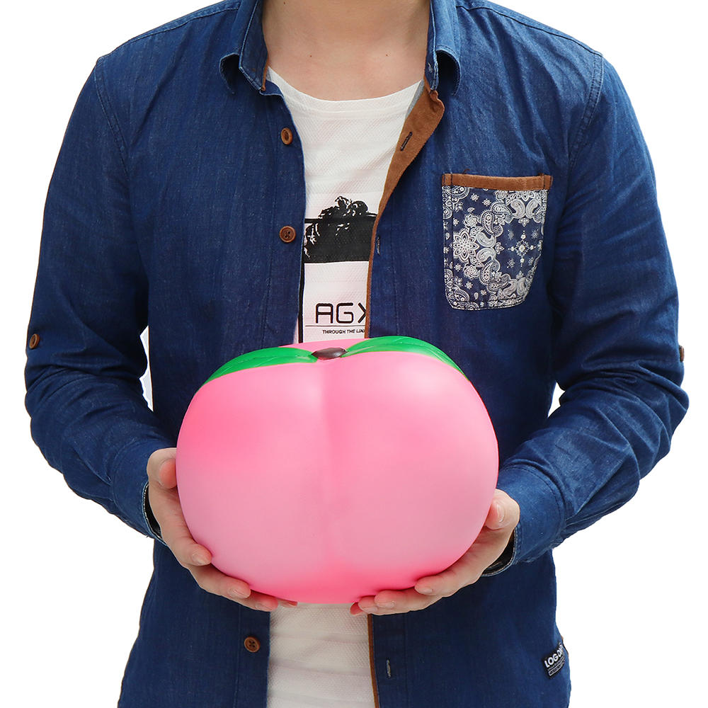 

25cm Huge Peach Squishy Jumbo 10" Soft Slow Rising Giant Fruit Toy Collection Gift