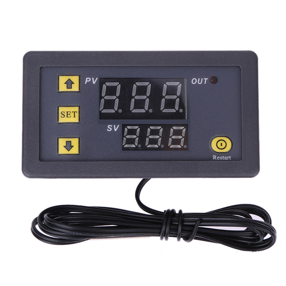 

W3230 AC 110V-220V DC 12V Digital Thermostat Thermometer Regulator Heating Cooling Control Instruments LED Display