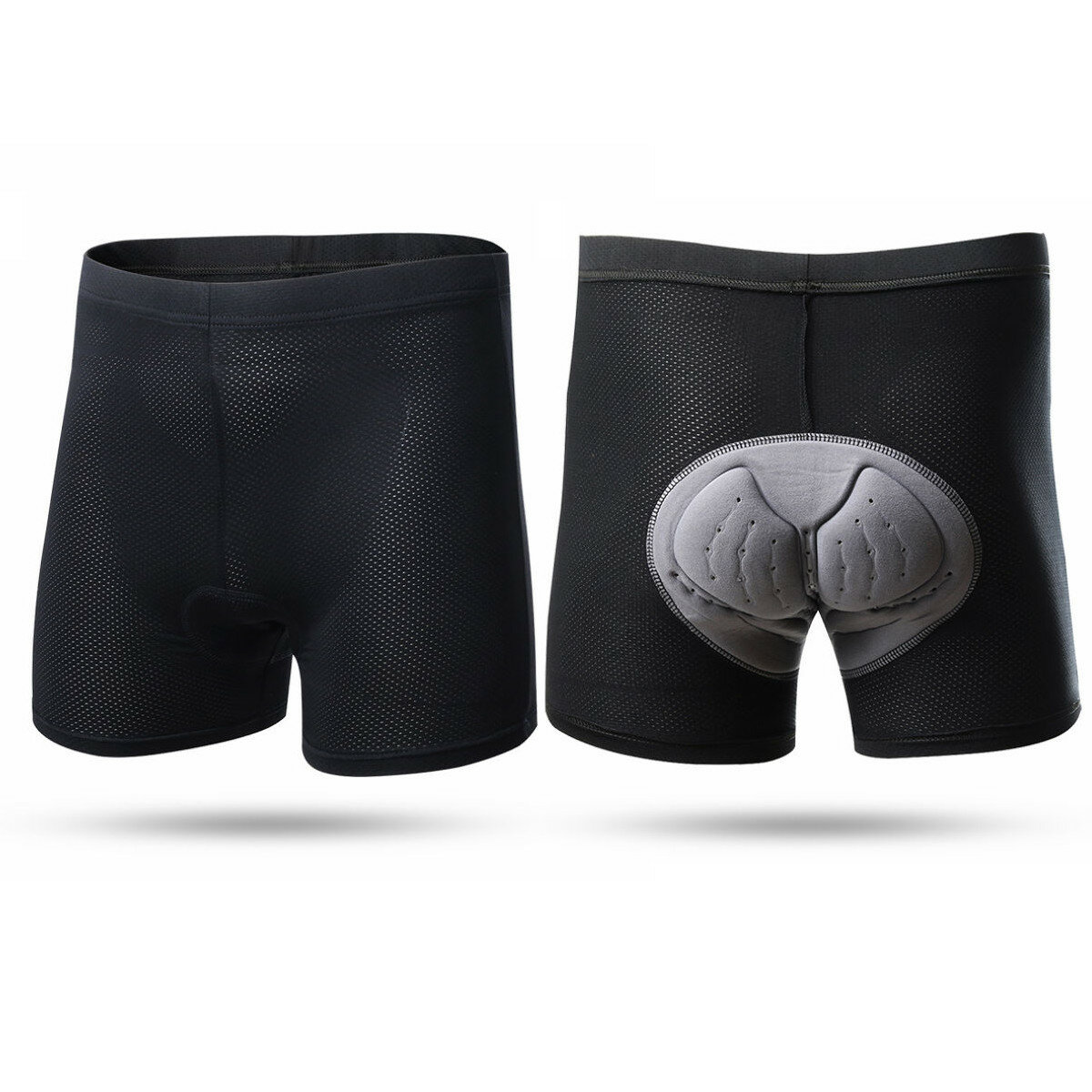 Equipe XINTOWN para homens, shorts de ciclismo respiráveis e confortáveis ​​com acolchoamento Coolmax 3D, roupa de baixo de ciclismo.