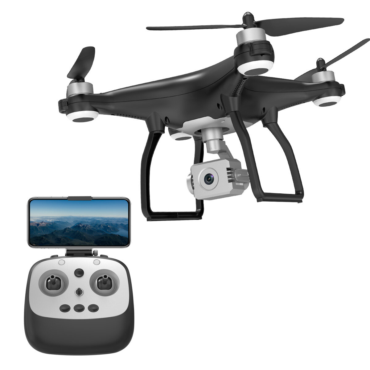 

JJRC X35 GPS 1.5KM 5G WiFi FPV with 4K ESC HD Camera 3-Axis Gimbal 30mins Flight Time Brushless RC Drone Quadcopter RTF