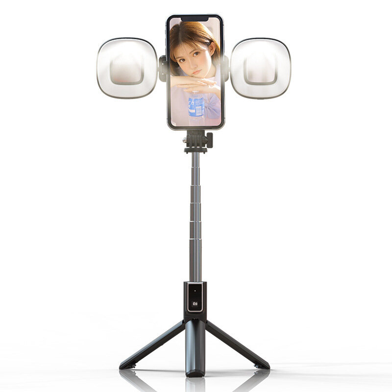 

Bakeey P40S-F Wireless Bluetooth Selfie Палка Складной мини Штатив с двойной LED Fill Light Live Broadcast Shutter Диста