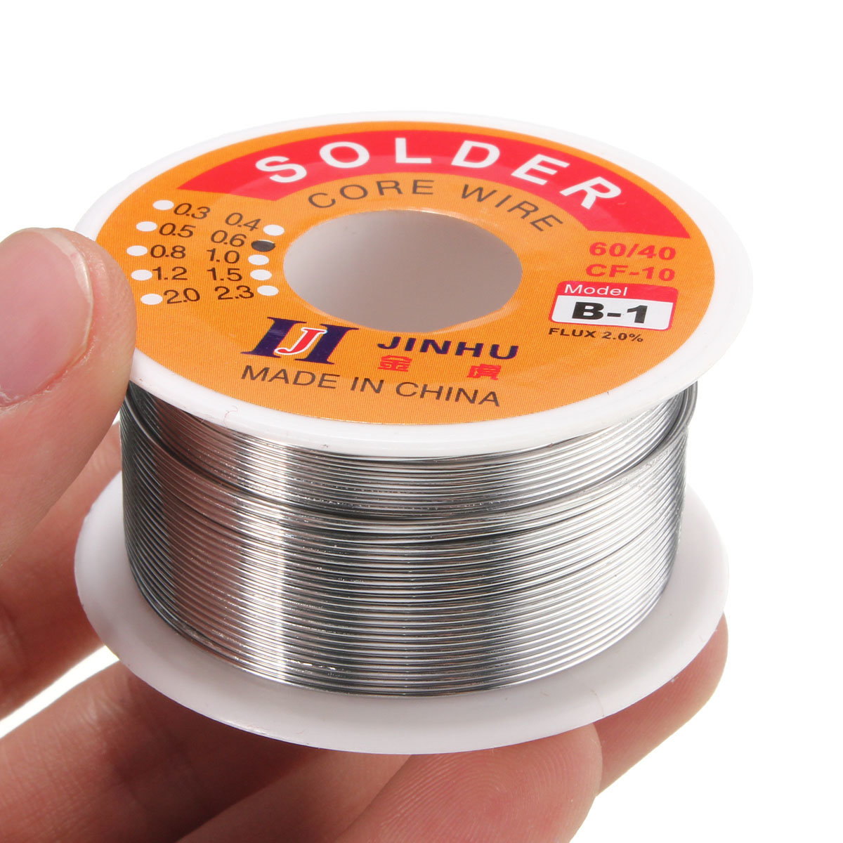 06mm Tin lead Solder Wire Rosin Core Soldering 2 Flux Reel Tube 6040