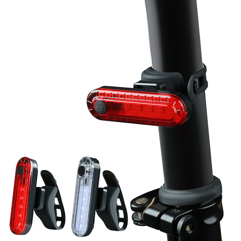 

BIKIGHT Bike Taillight Portable Super Bright 4 Modes USB Rechargeable Safety Warning Rear light for MTB Road Bicycle Ele