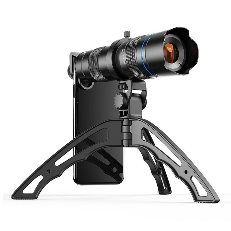 APEXEL HD 20-40X Zoombares Teleskopobjektiv Monokulares Telefonkameraobjektiv mit Ministativ-Aufbewahrungstasche
