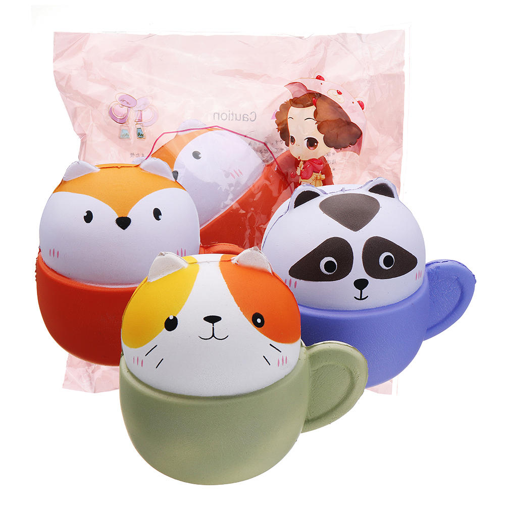 

Cooland Squishy Cup Cat Kitten Pet Animal 10.5*9.6*8CM Soft Slow Rising With Packaging Collection Gift Toy