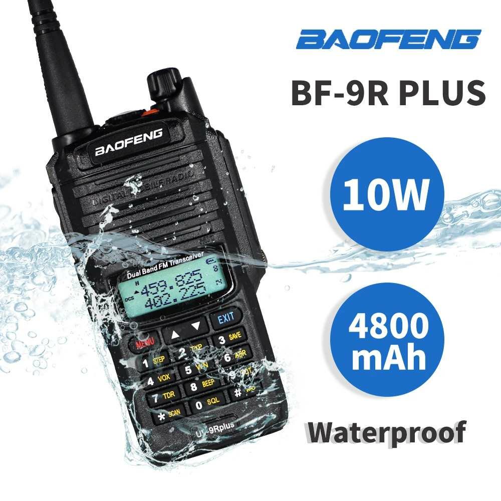 Baofeng UV-9R plus Walkie Talkie UV 9R High Power 10W Waterproof Portable Hunting Ham Radio UV9R 20KM Dual Band HF Trans