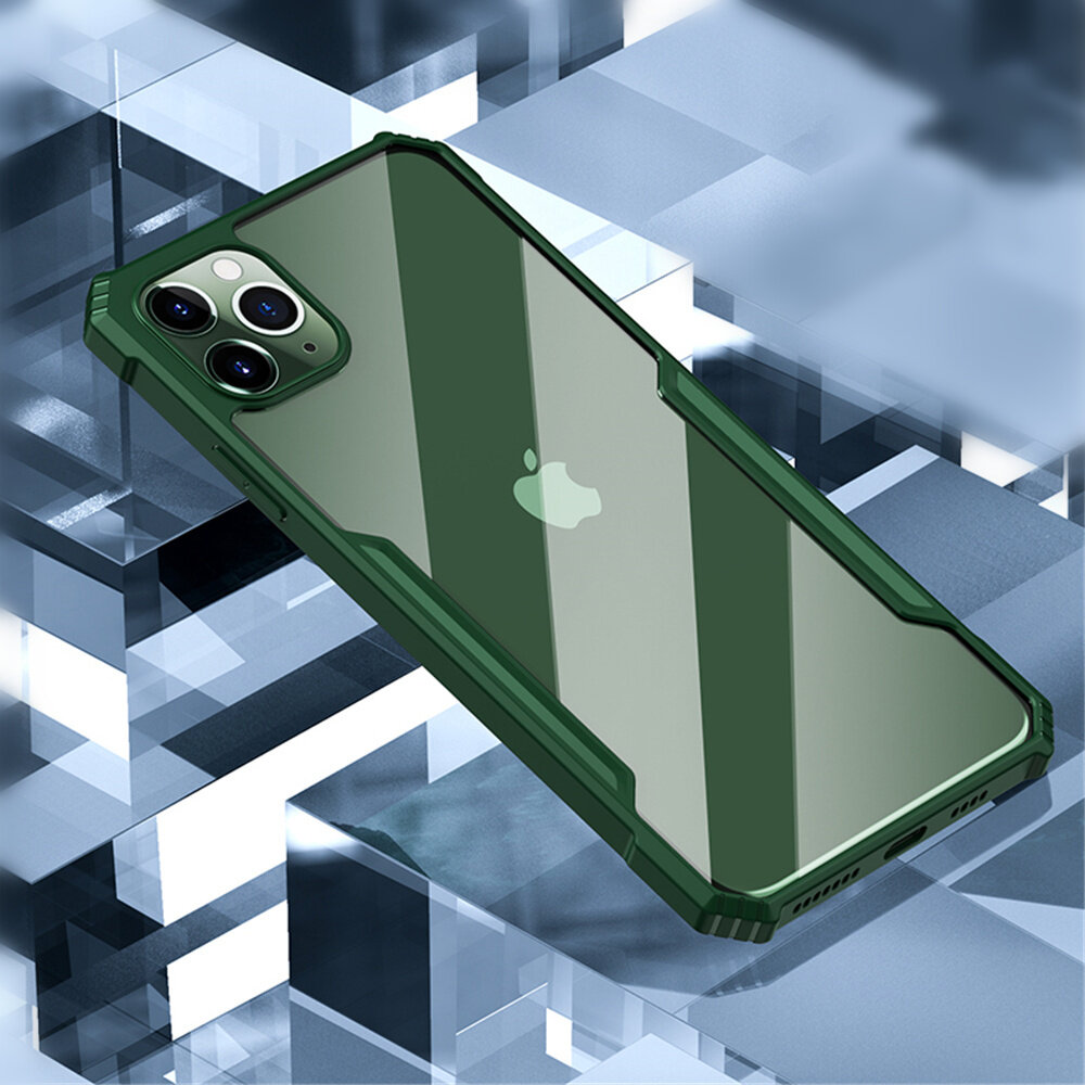 Bakeey for iPhone 11 Pro 5.8" Case with Bumpers Shockproof Anti-Fingerprint Transparent Acrylic Prot
