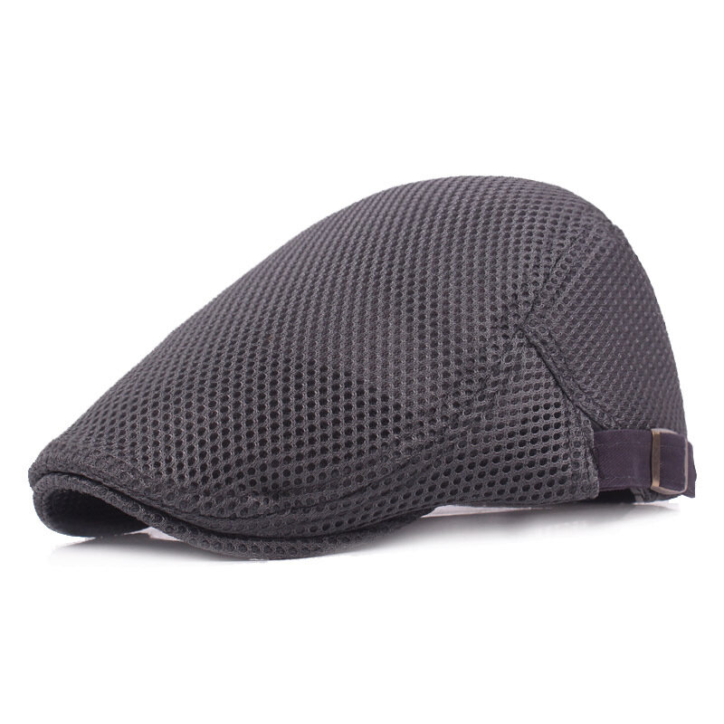 Collrown men leisure mesh breathable beret hat outdoor sport solid ...