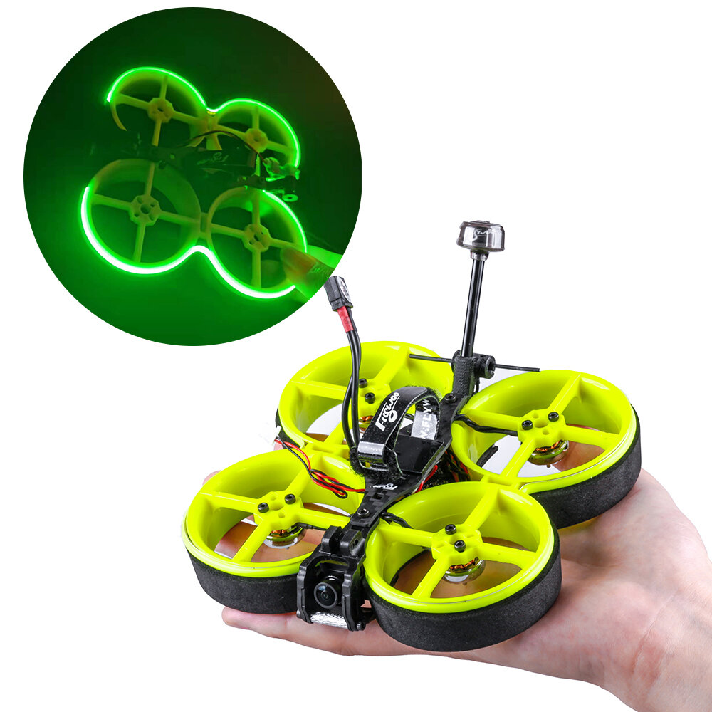 Flywoo CineRace20 V1.2 Neon Led Analog Pro 90mm Wheelbase 2inch 4S FPV Racing RC Drone PNP BNF w/Caddx Baby Ratel 2