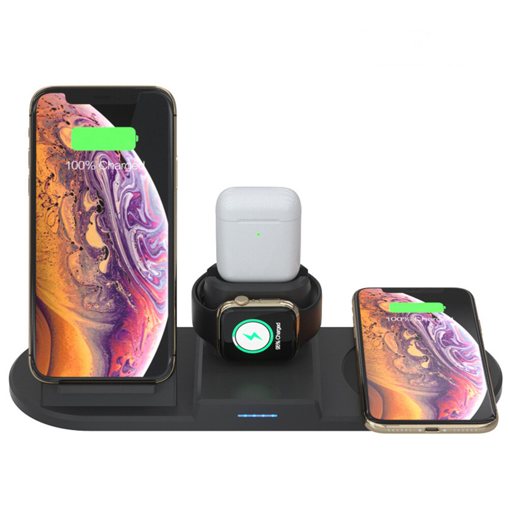 

Bakeey 3-in-1 15W Qi Wireless Charger Stand Dock Station Cup Mug Constant Temperature Pad For iPhone 12 XS 11Pro Mi10 PO