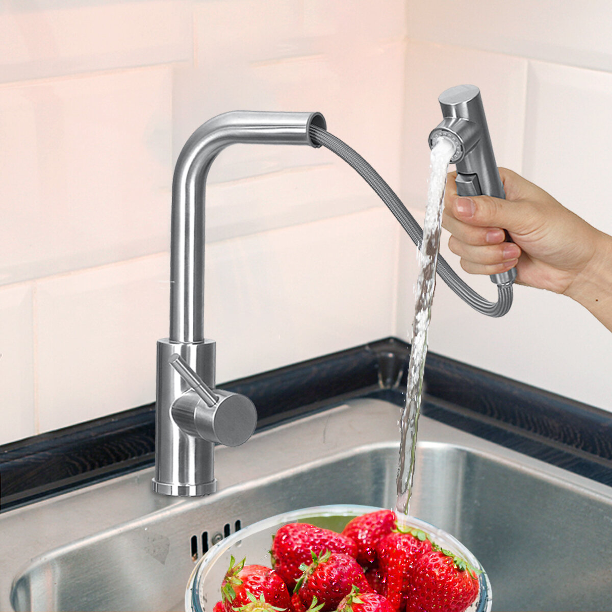 best price,stainless,steel,swivel,cold,water,faucet,eu,discount