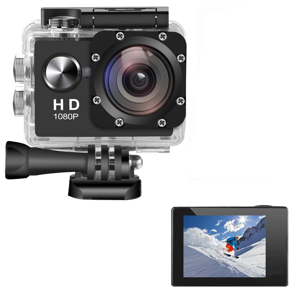 AUGIENB 2 pollici 4K HD 1080P Schermo 300.000 Pixel Sport fotografica Sottacqua 30m Azione DVR Videocamera Caccia i
