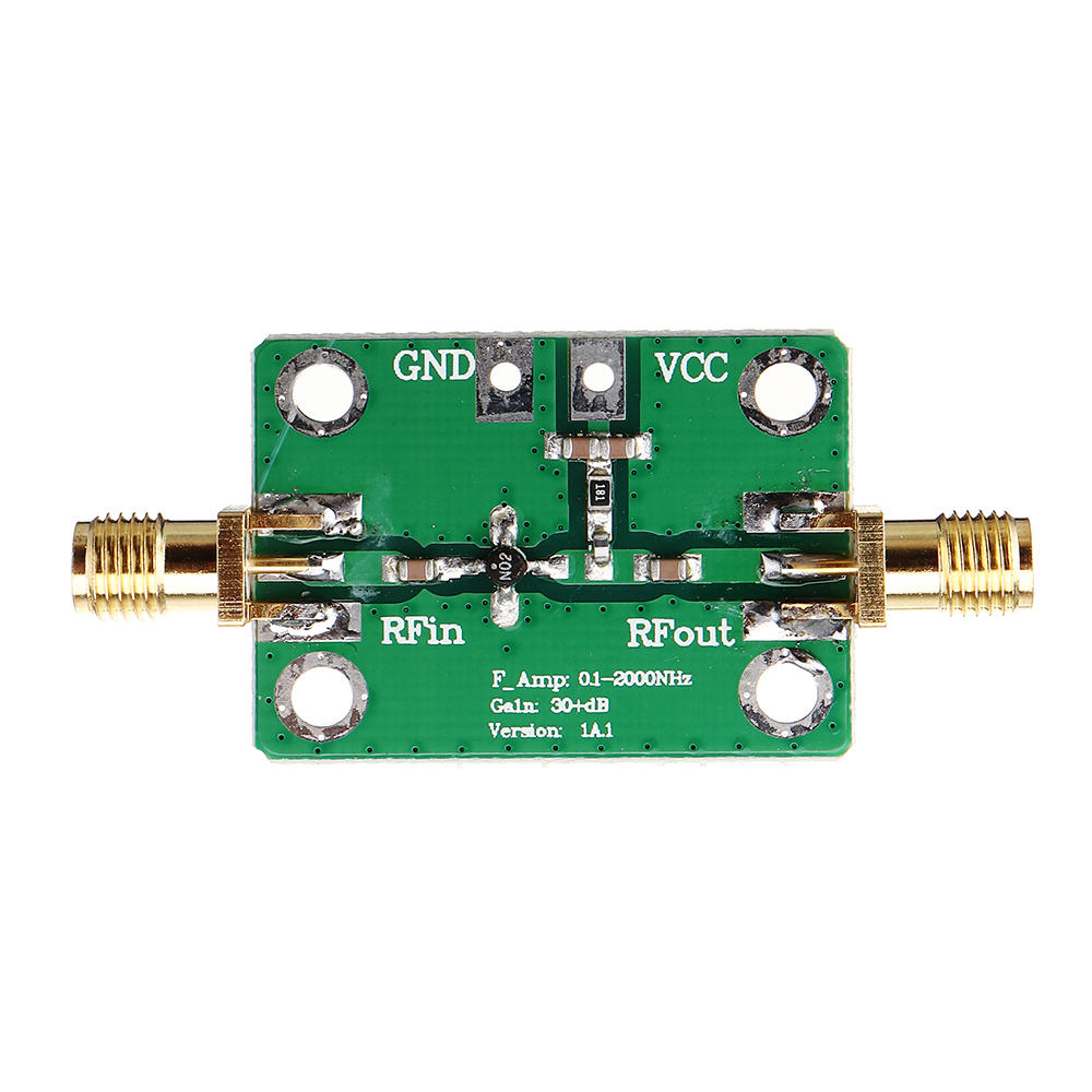 

0.1-2000MHz RF Amplifier Wideband High Gain 30dB Low Noise Amplifier LNA Broadband Module Receiver