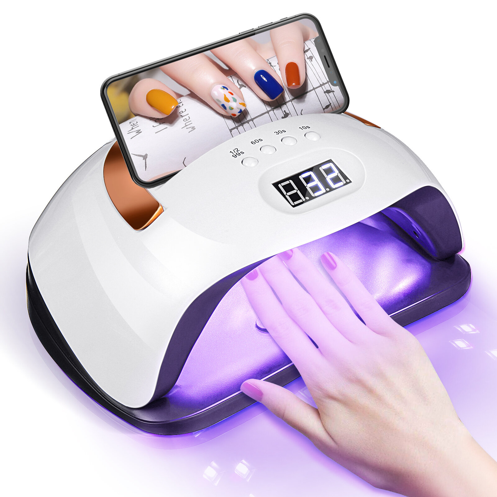 Nail Dryer LED Nail Lamp UV Lamp voor Curing Alle Gel Nagellak Met Motion Sensing Manicure Pedicure 