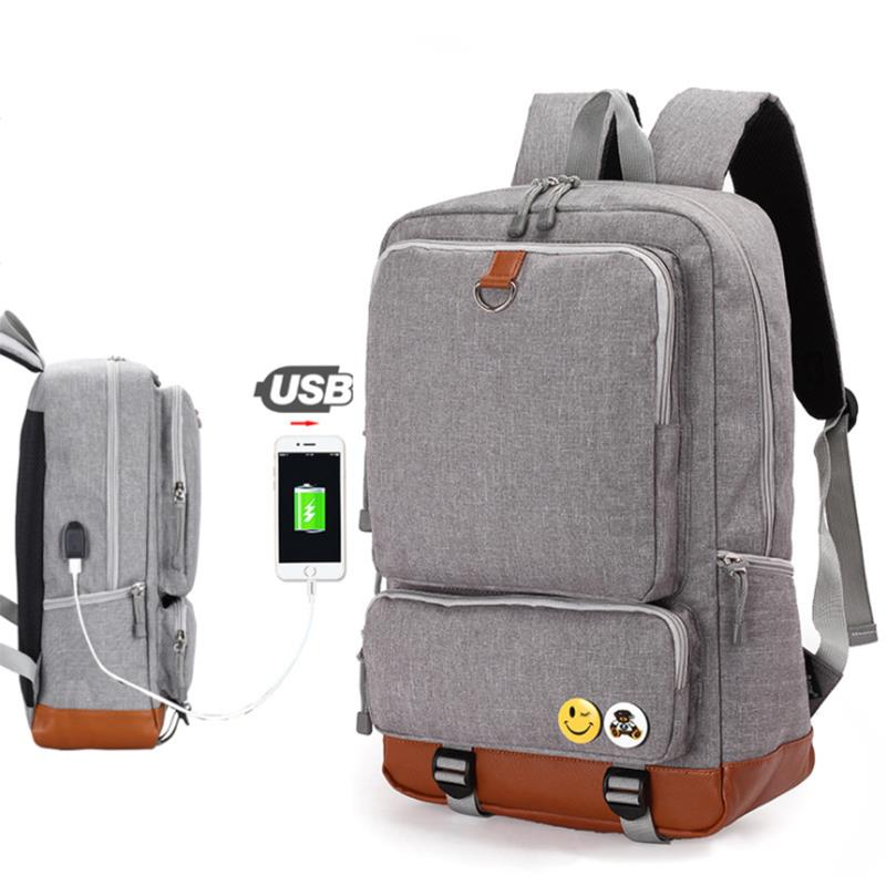 Unisex Men Women Laptop Notebook Backpack Rucksack Travel School Shoulder Bag 
