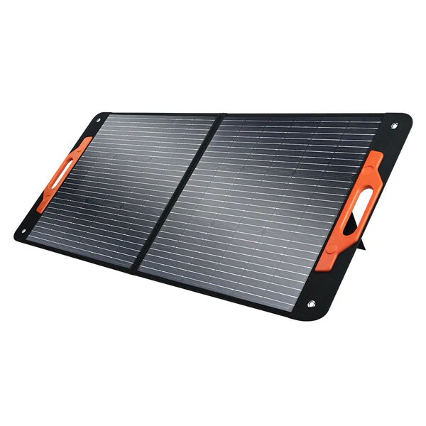 [EU Direct] Blackview Oscal PM100W Foldable Solar Panel, IP65 Waterproof Portable Solar Panel with Type-C QC3.0, USB Output and Five in One Cable for Phones, Camping, RV, Off Grid