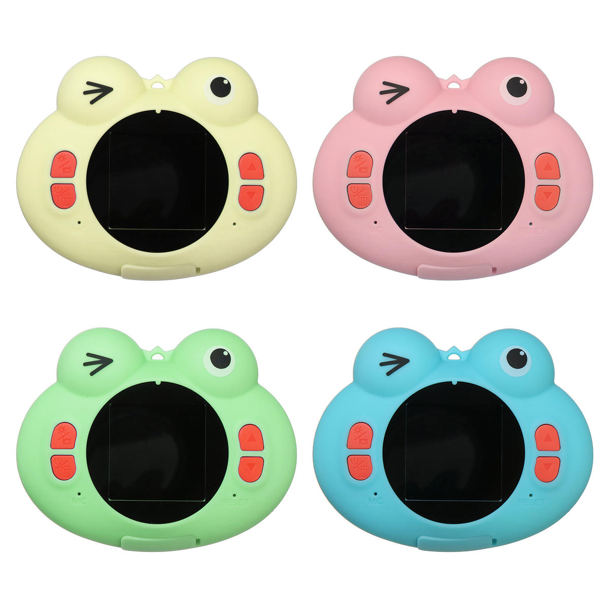 H312 Children Camera Cute Frog Animal 1.54 inch HD Screen Wide Angle 120? With Board Game Novelties 