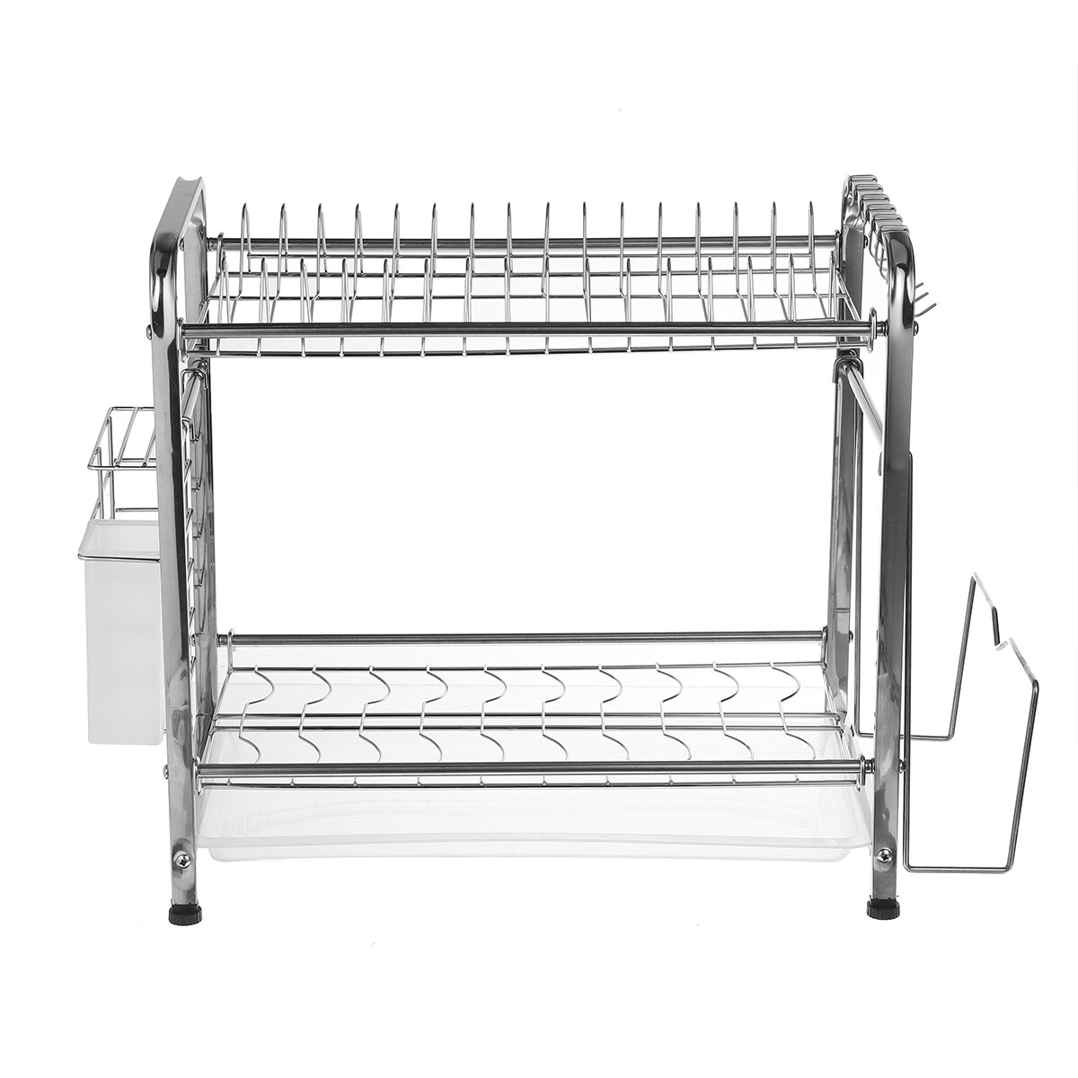 Kitchen Shelf Rack Drying Drain Storage Holders Plate Dish Stainless Steel