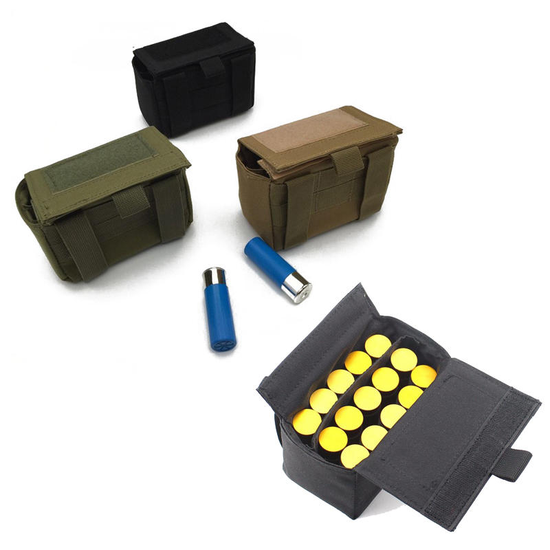 15 Rounds Shotgun Buttstock Shotshell Ammo Bullet Pouch Case Holder Box Storage Bag Gun Accessories