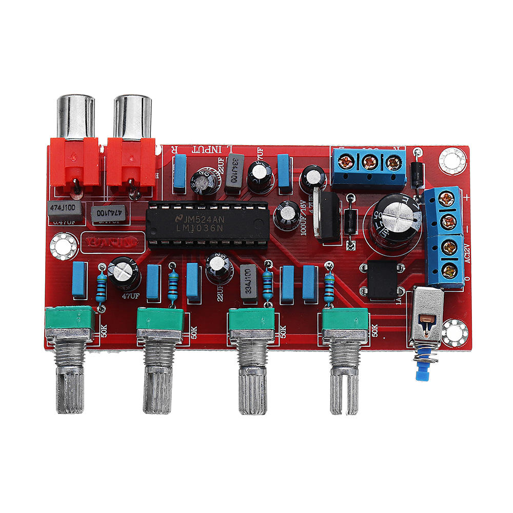 LM1036 HIFI Preamp Tone Board  Kits Bass Treble Volume Control Pre-amplifier