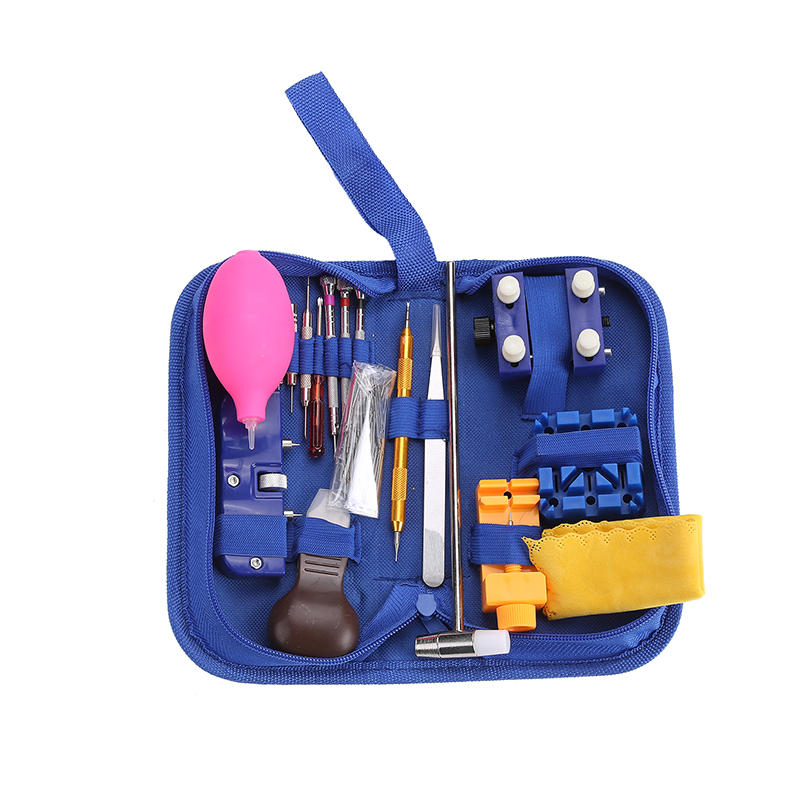 126pcs Professional Watch Repair Tool Kits Back Case Opener Spring Pins Screwdriver with Carry Bag