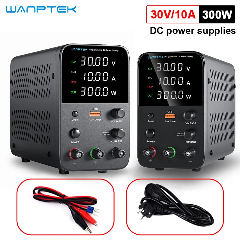 Wanptek Programmable DC Power Supply WPS3010H Laboratory Maintenance Workbench 30V 10A Voltage Current Regulator AC 220V 110V