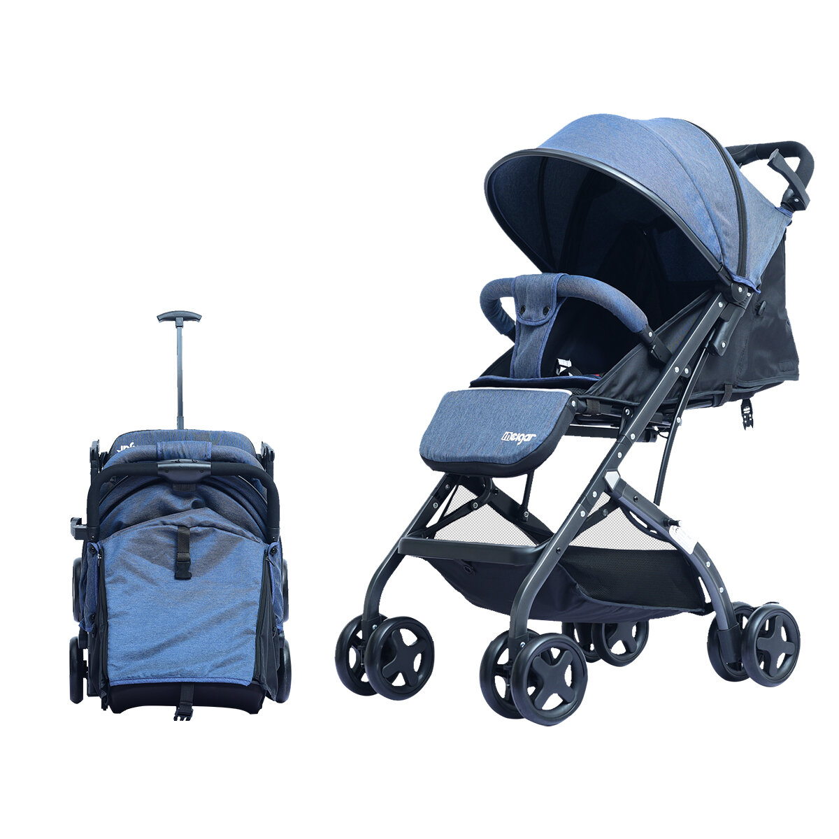 Carrinho de bebê ajustável super leve carrinhos de bebê dobráveis Fácil de andar ou deitar com amortecedores para crianças de 0 a 36 meses