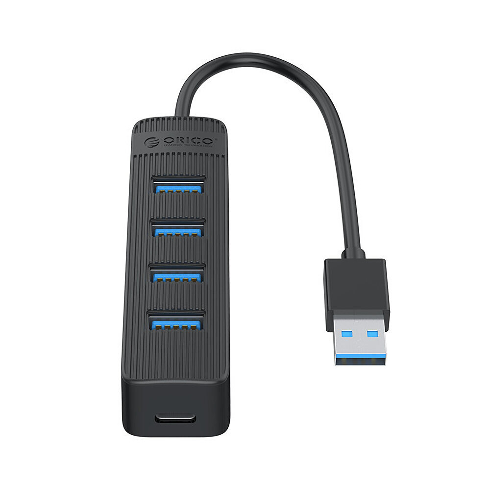 

ORICO 4 порта USB3.0 концентратор разветвитель 5 Гбит / с высокоскоростной преобразователь-удлинитель с портом Type-C дл