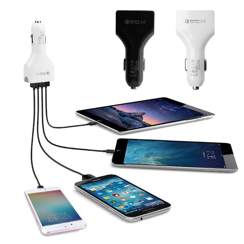 

Bakeey 4 USB Port QC3.0 Fast Charge USB Car Charger for Samsung Huawei