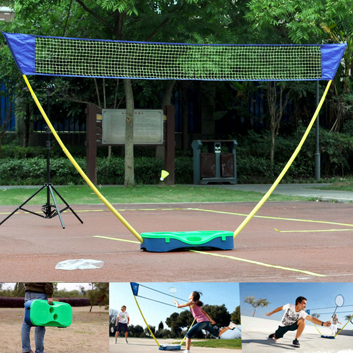 

3 в 1 На открытом воздухе Спорт Бадминтон Теннис Волейбол Net Портативный стенд Battledore Set