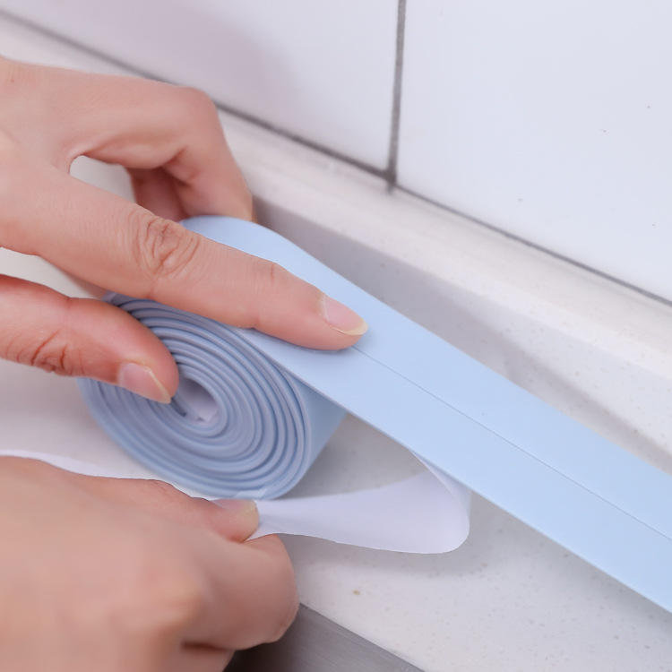 Honana DX-121 PVC Gap Anti-fouling Waterproof Sticker Seal Ring Dust-proof Kitchen Toilet Wall Tape