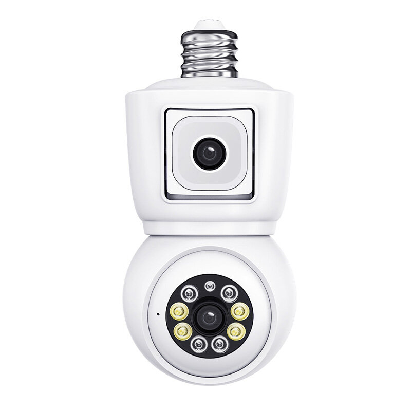 

ESCAM QF202 E27 2MP+2MP WiFi PTZ Camera Dual Lens Wireless Surveillcance Camera with Color Night Vision Humanoid Detecti