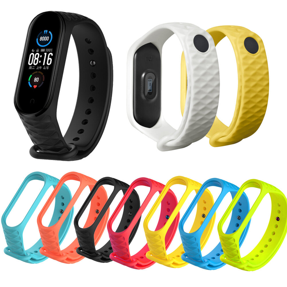 Kleurrijke siliconen horlogeband vervangende horlogeband voor Xiaomi Miband 5 Mi Band 5 niet-origine