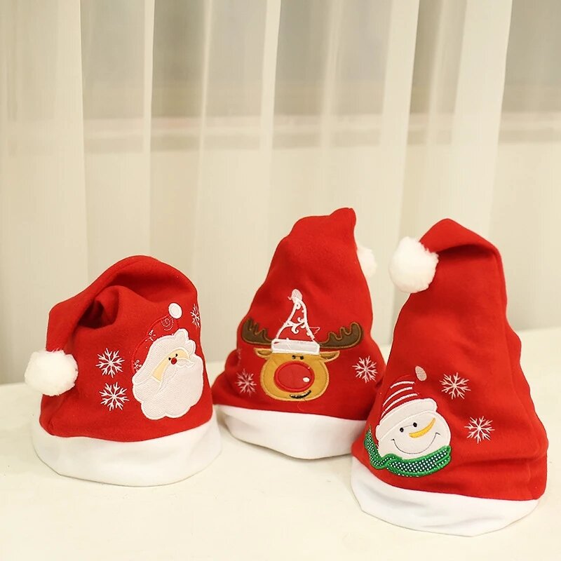 Volwassen kinderen kerst hoeden kerstman sneeuwpop rendieren hoed noel voor festival kerstfeest xmas decoratie kostuum