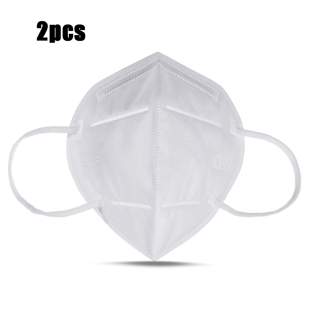 2Pcs KN95 FFP2 4-Layer Self-priming Filter Respirators Face Mask Breathable Dust Filter Masks