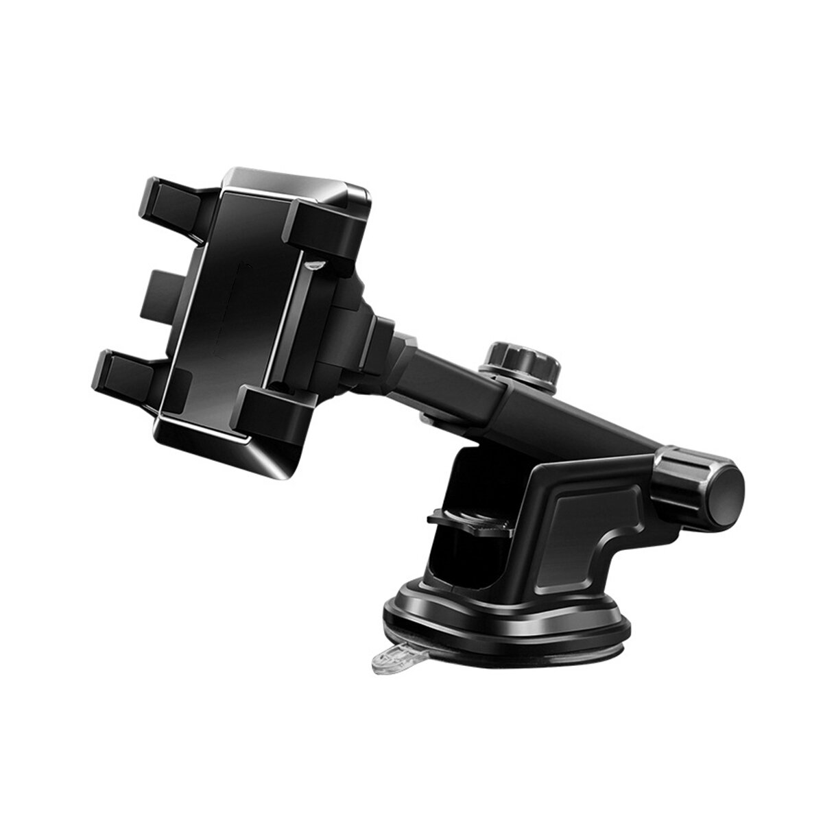 Universal 2-Gear Fixed Lock 17cm Retractable Arm Car Dashboard/ Windshield Mobile Phone Mount Holder Bracket for 3-7 inc