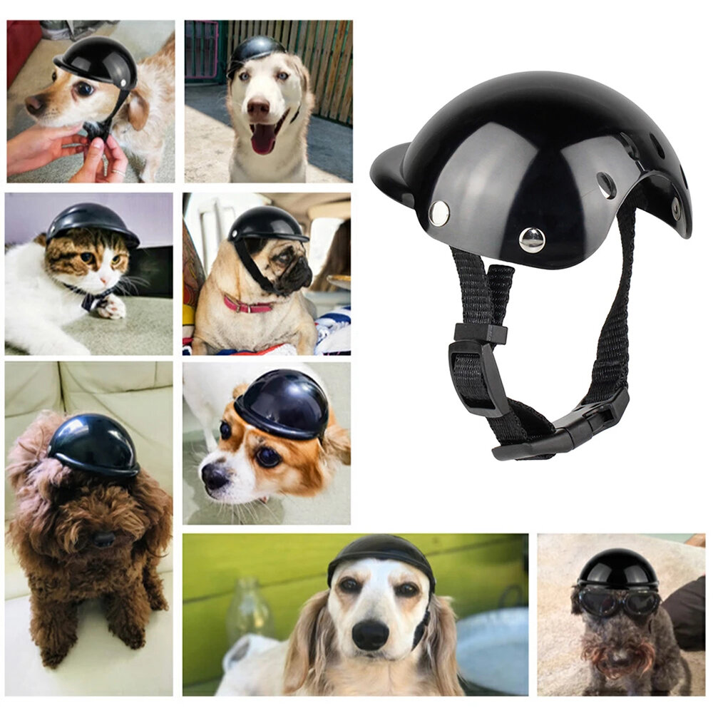 Pet Motorcycle Helmet Toys Cap Pet Supplies Outdoor Riding Dog Photo for Household Animal Dogs Acces