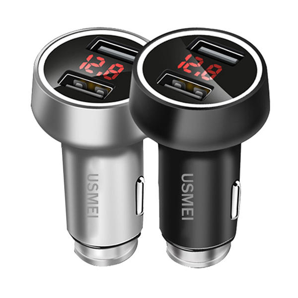

USMEI C7 3.6A Dual USB Car Charger With Breath Light For iPhone X 8 Plus S8 OnePlus 5 Note4