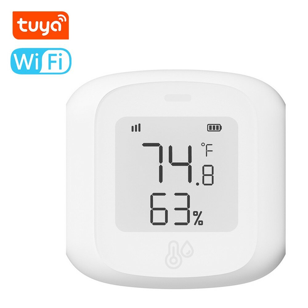 TuyaWiFi Temperature Humidity Tester Digital Display Mobilephone APP Remotely Control Intelligent Linkage Hygrothermog