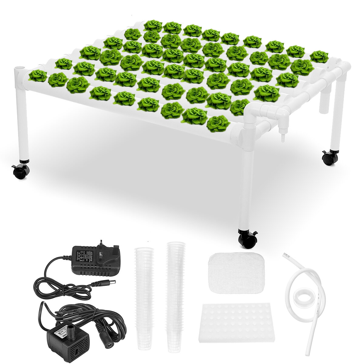 best price,220v,layer,hydroponic,growing,kit,pipes,holes,eu,discount