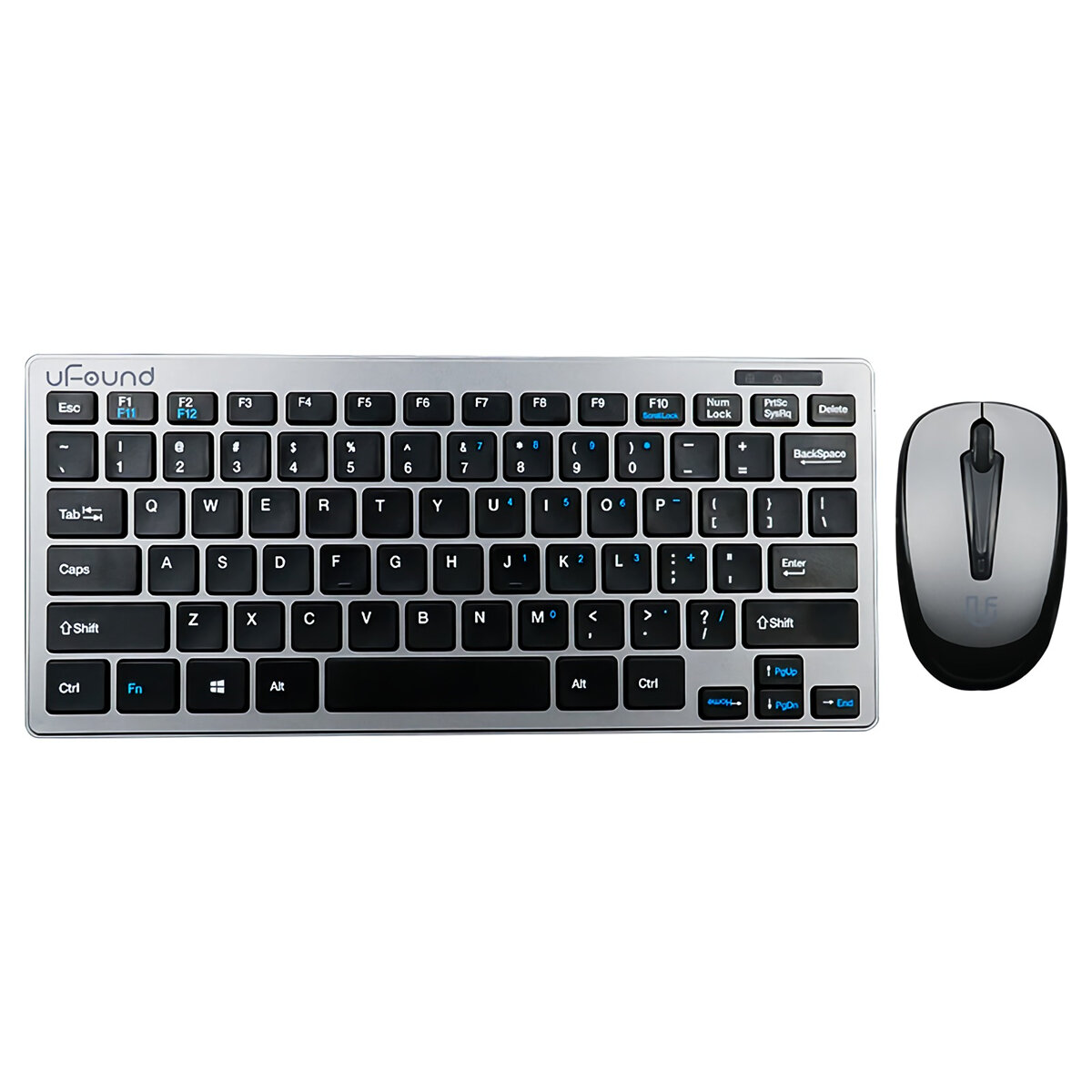 uFound R750 2.4G draadloos toetsenbord en muis Set Business Office Silent 78 Keys Keyboard 1200 DPI 