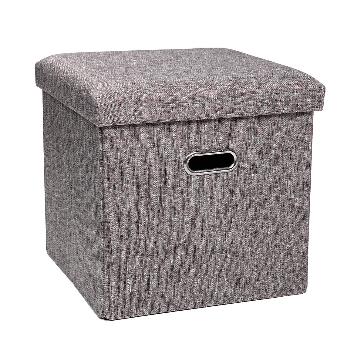 Folding Storage Box Stool Multifunctional Sofa Ottoman Footrest Footstool Square Chair for Home Office