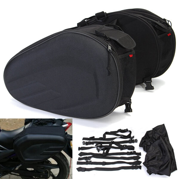 36-58L Motorcycle Saddlebags Soft Zadel Bag Side Seat Bagage