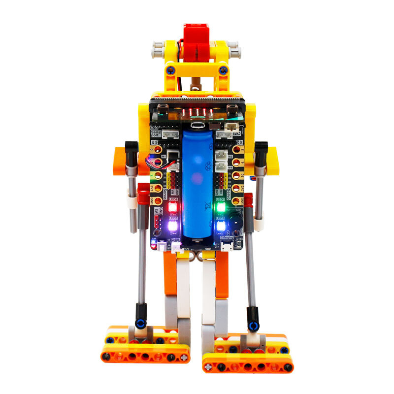 

Yahboom Programmable Biped:bit building block pack+super:bit Kit Based on Micro:bit Biped Robot Intelligent Humanoid DIY