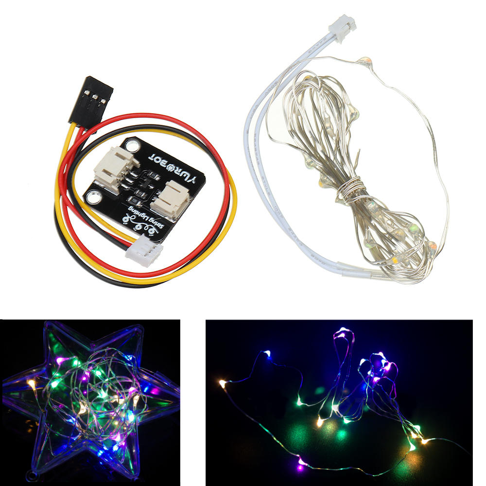 Elektronische stringlampmodule Vier kleuren verblindend LED-stringlicht Artistieke lamp YwRobot voor
