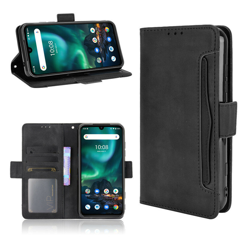 Bakeey for Umidigi Bison GT Case Magnetic Flip with Multiple Card Slot Wallet Folding Stand PU Leath